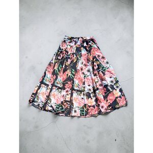 Cato Floral A-Line Large Long Skirt- Office Wear, Floral, Garden Party